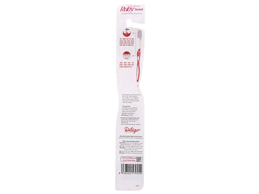 Bàn chải LIPZO Ruby Sensi