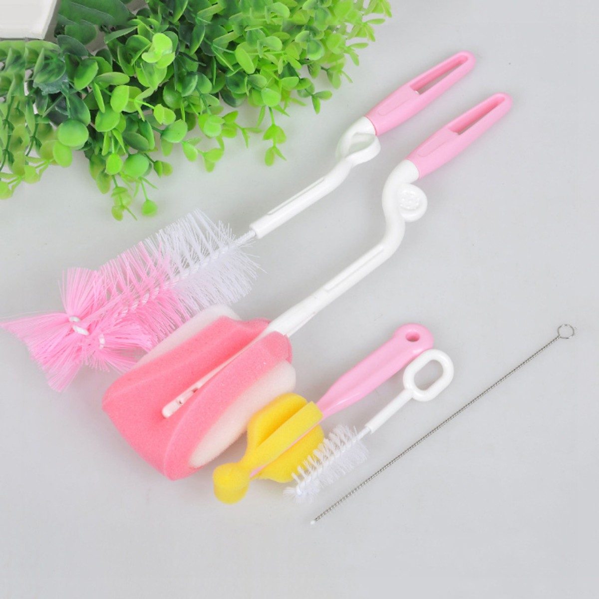 Bộ dụng cụ cọ rửa bình sữa cho bé