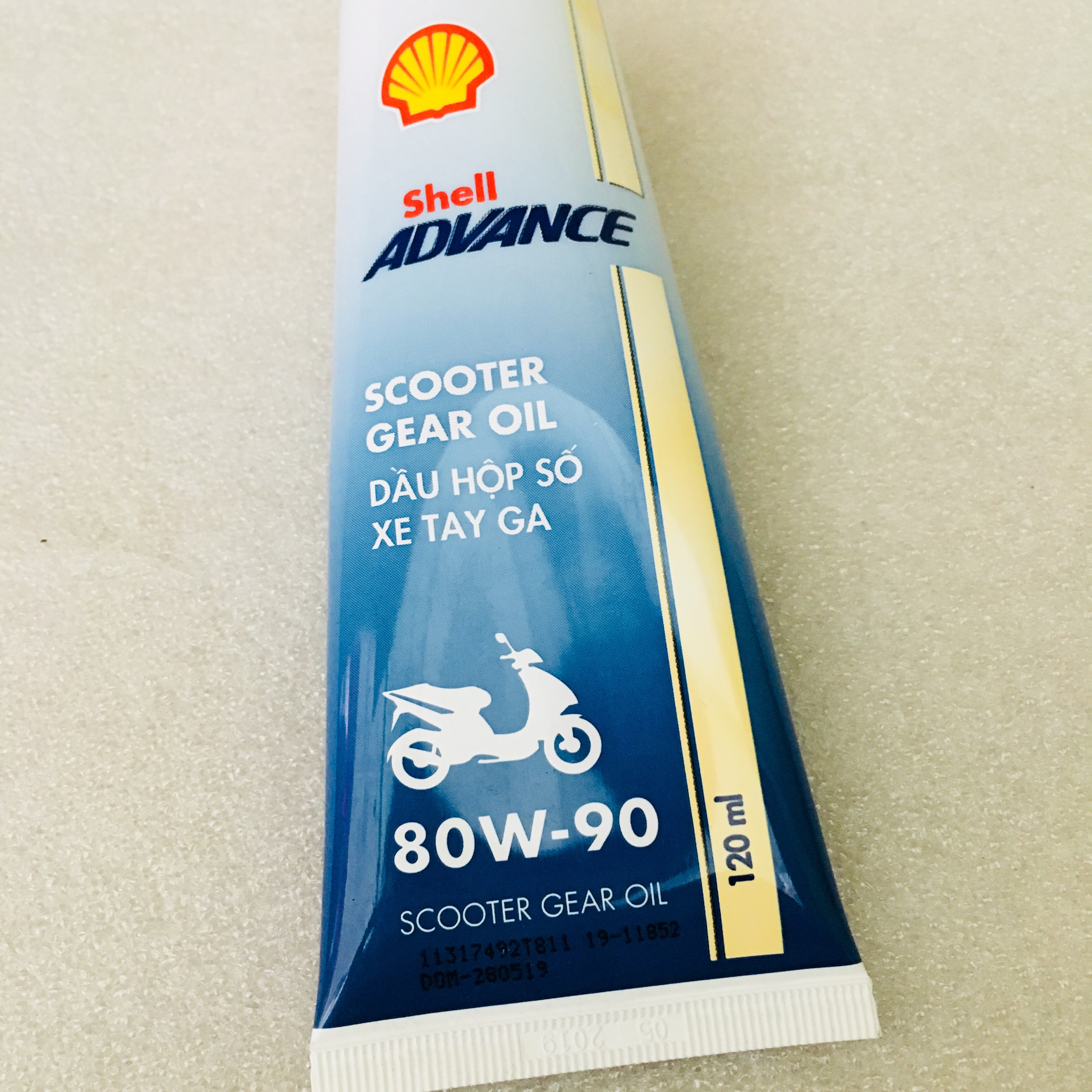 Nhớt Láp Xe Tay Ga SHELL Advance Scooter Gear 80w90 120ML