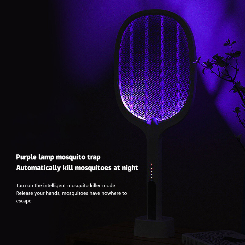 Taidu USB rechargeable mosquito racket lithium battery powered multi-function mosquito repellent with luminous