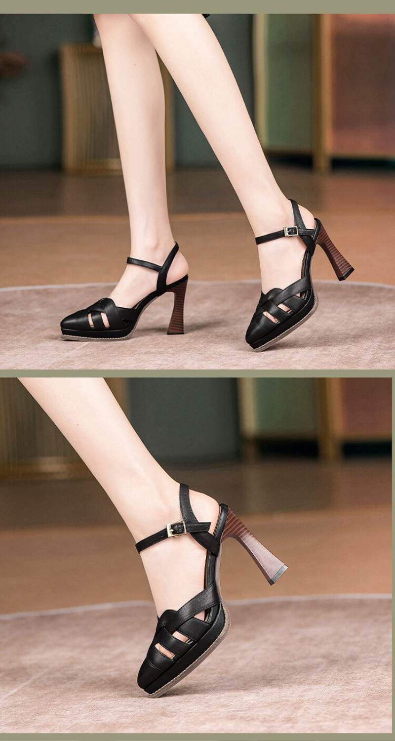 giày cao gót đế đúp bít mũi cao cấp Y4