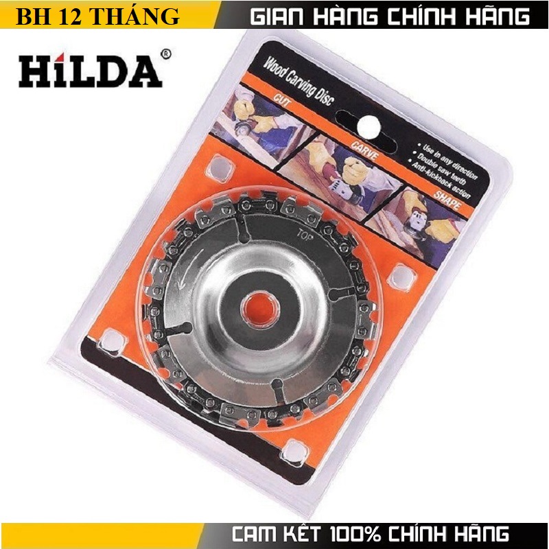 Lưỡi cưa xích tròn gắn máy mài cầm tay 4 icnh 22 răng Trọng lượng: 190g Độ dày : 4.7mm chất liệu thép