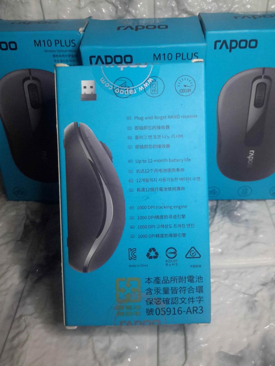 CHUỘT MÁY TÍNH KHÔNG DÂY RAPOO M10 PLUS 2.4G WIRELESS