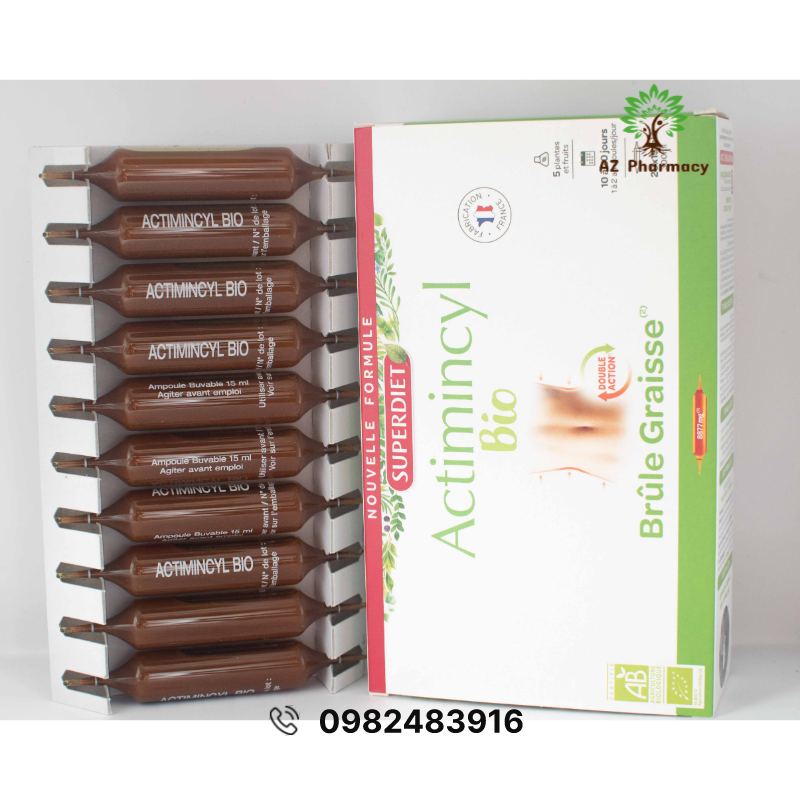 GIẢM CÂN SUPERDIET ACTIMINCYL BIO PHÁP, 20 ỐNG