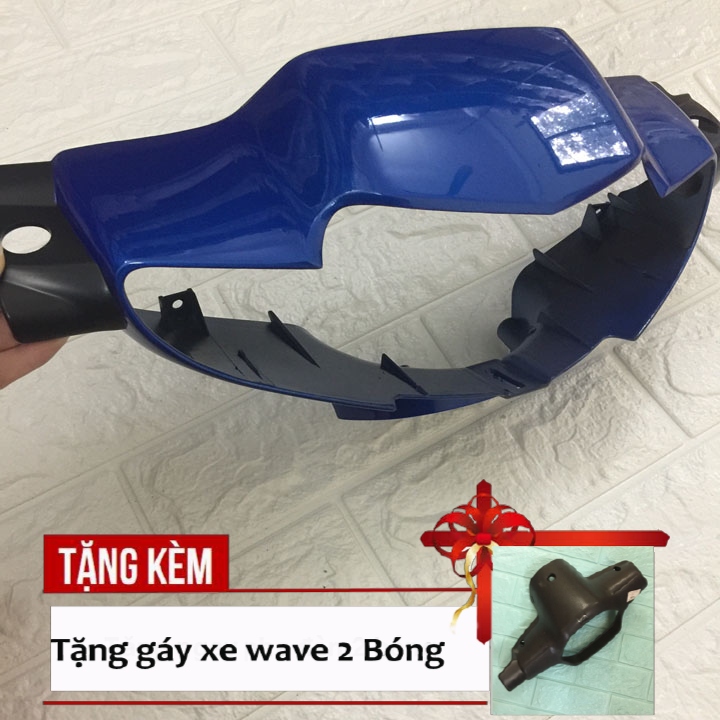 ( NHANH KẺO HẾT )Ốp đầu trước kèm gáy xe máy,Đầu đèn 2 bóng phanh cơ- xe Wave ZX, Wave 110,Wave Alpha 2002-2006 hàng đẹp chất lượng tuyệt vời
