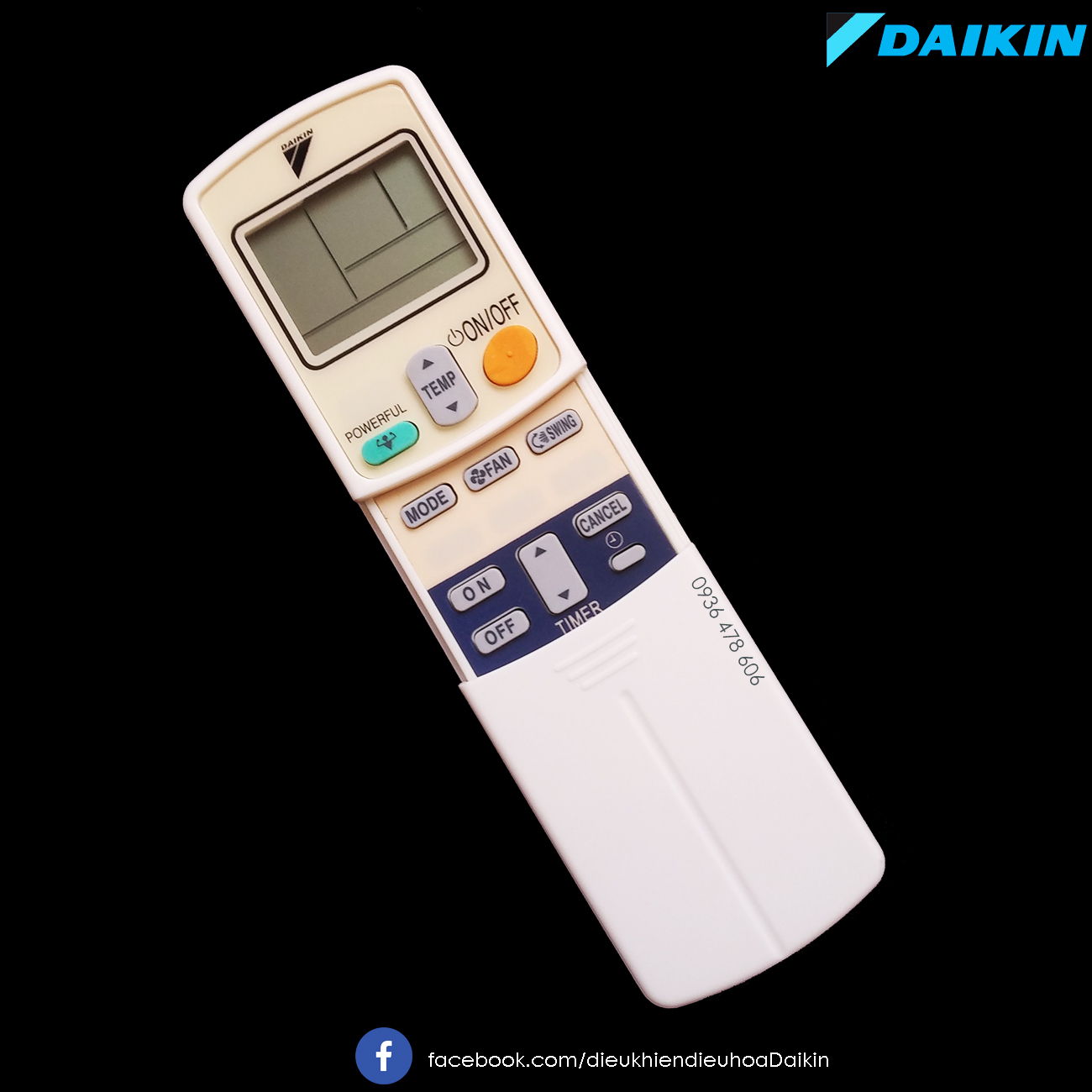 Điều khiển điều hòa Daikin ARC423A18 powerful