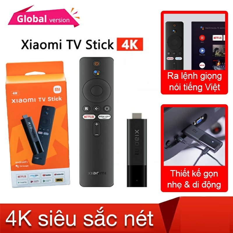 Tổng kho ⚡ xiaomi mi stick tv bản 4k android tv box - hàng chính hãng