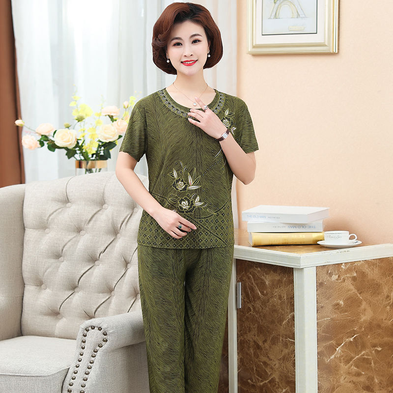Bộ trung niên nữ - bộ trung niên tặng mẹ - đồ bộ trung niên siêu mát