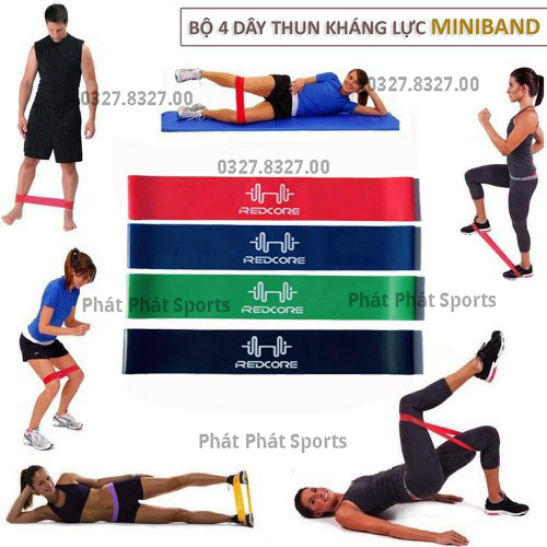 Dây kháng lực miniband kháng lực Redcore