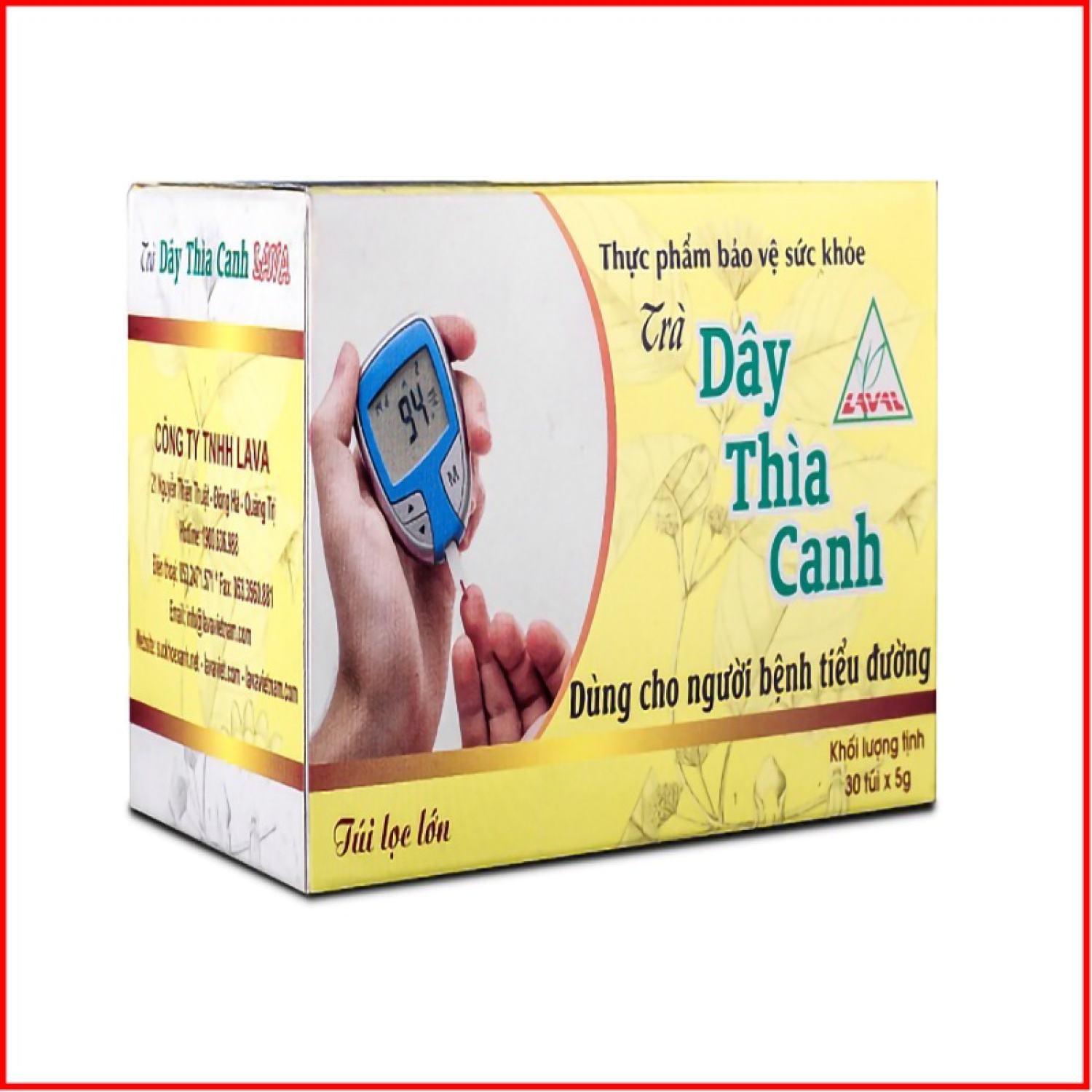Trà Dây Thìa Canh Dành Cho Người Tiểu Đường HỘP 30 TÚI LỌC
