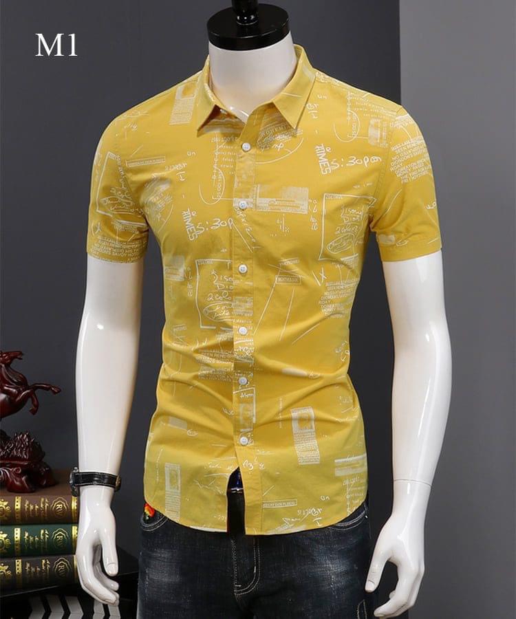 Áo sơ mi đi biển nam nữ họa tiết phối màu thời trang cực đẹp