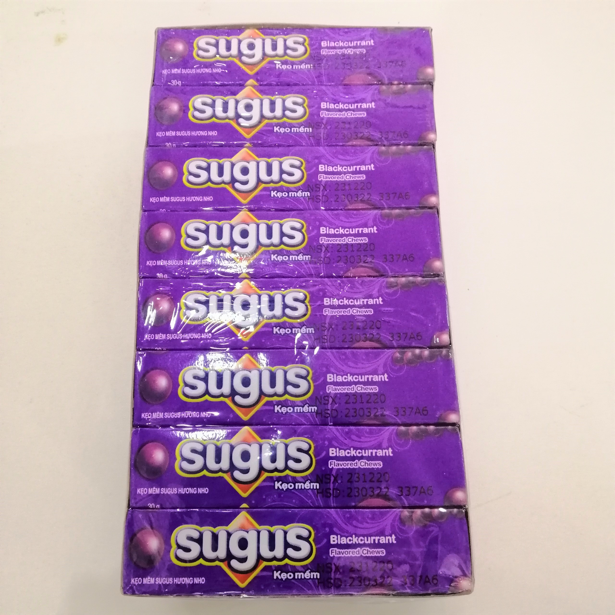 Kẹo Mềm Sugus Hương Vị Nho (Lốc 24 thanh)