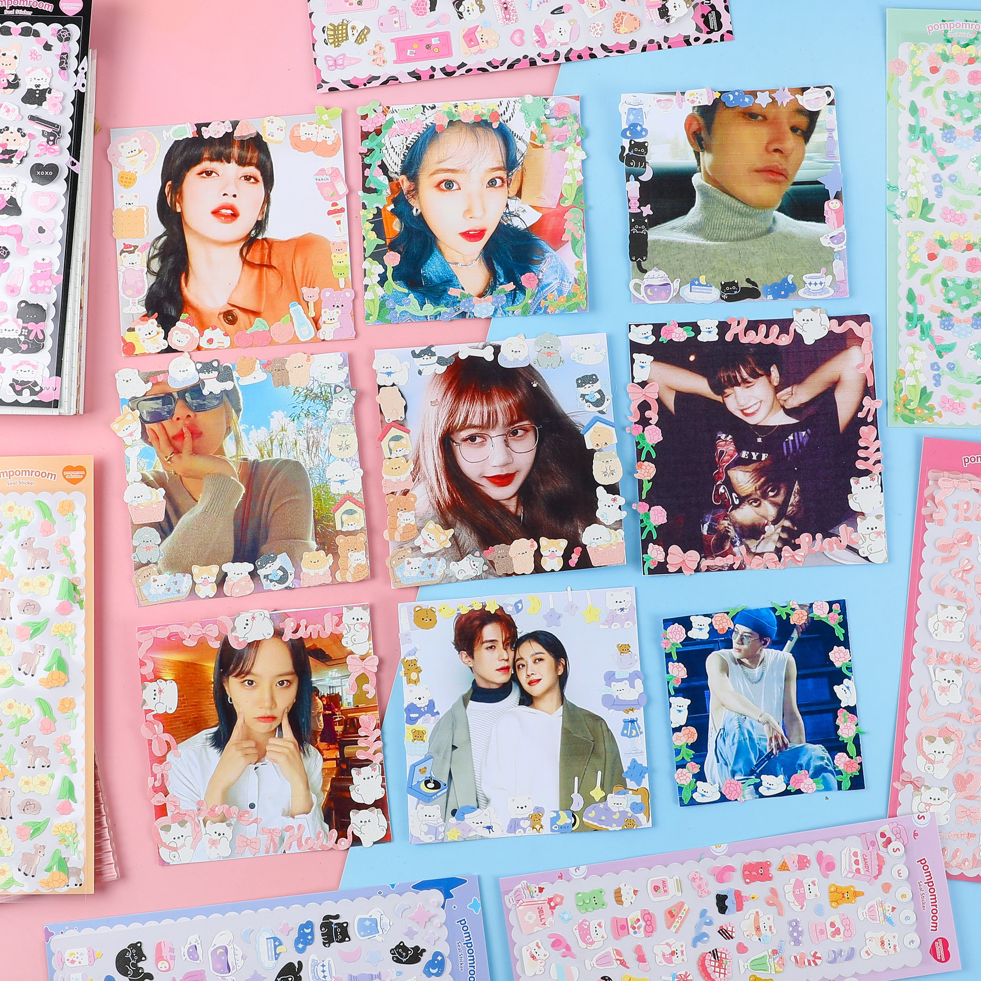 Set 10 sticker dễ thương