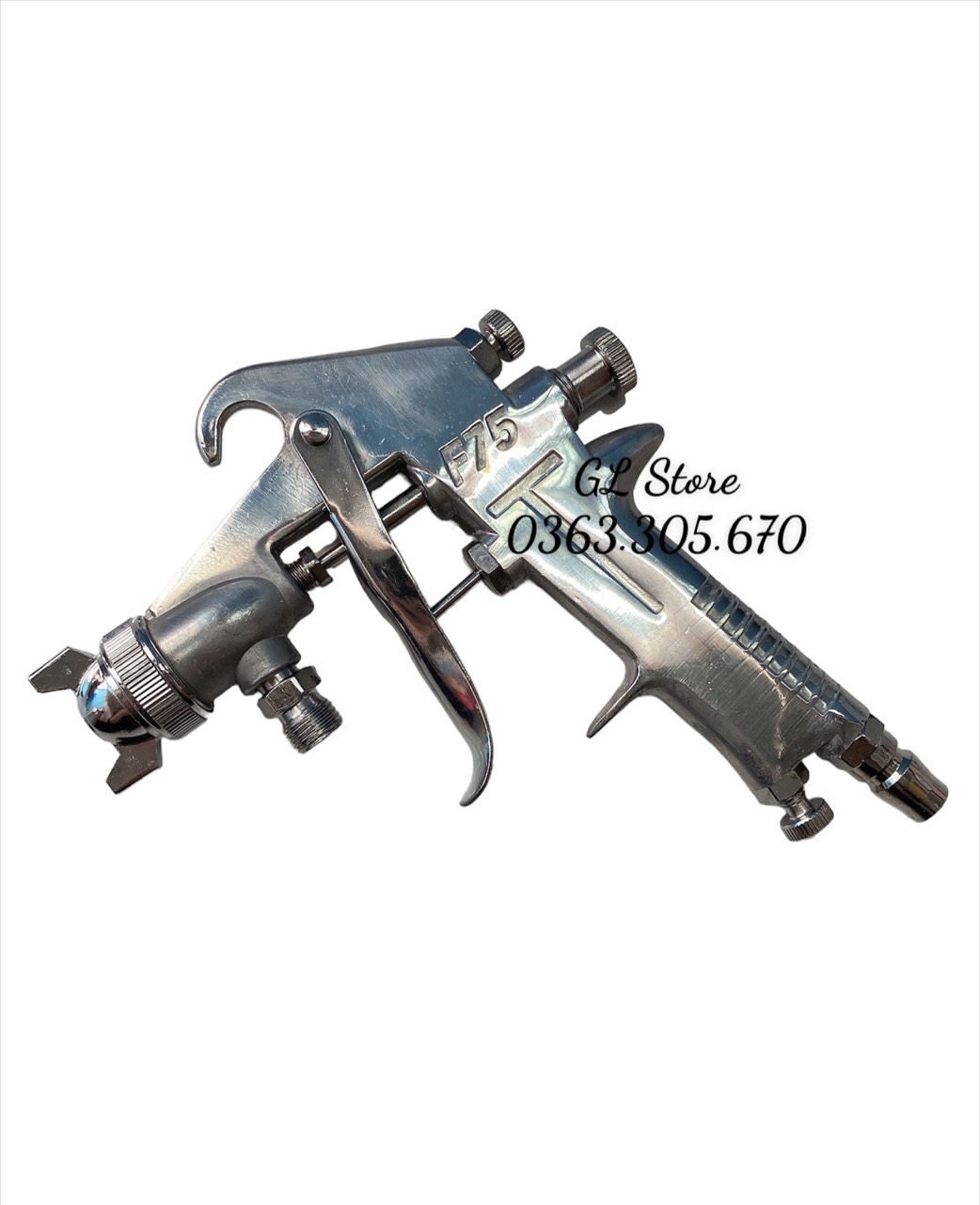 DỤNG CỤ PHUN SƠN F75 BÌNH DƯỚI , ĐẦU PHUN 1.8MM