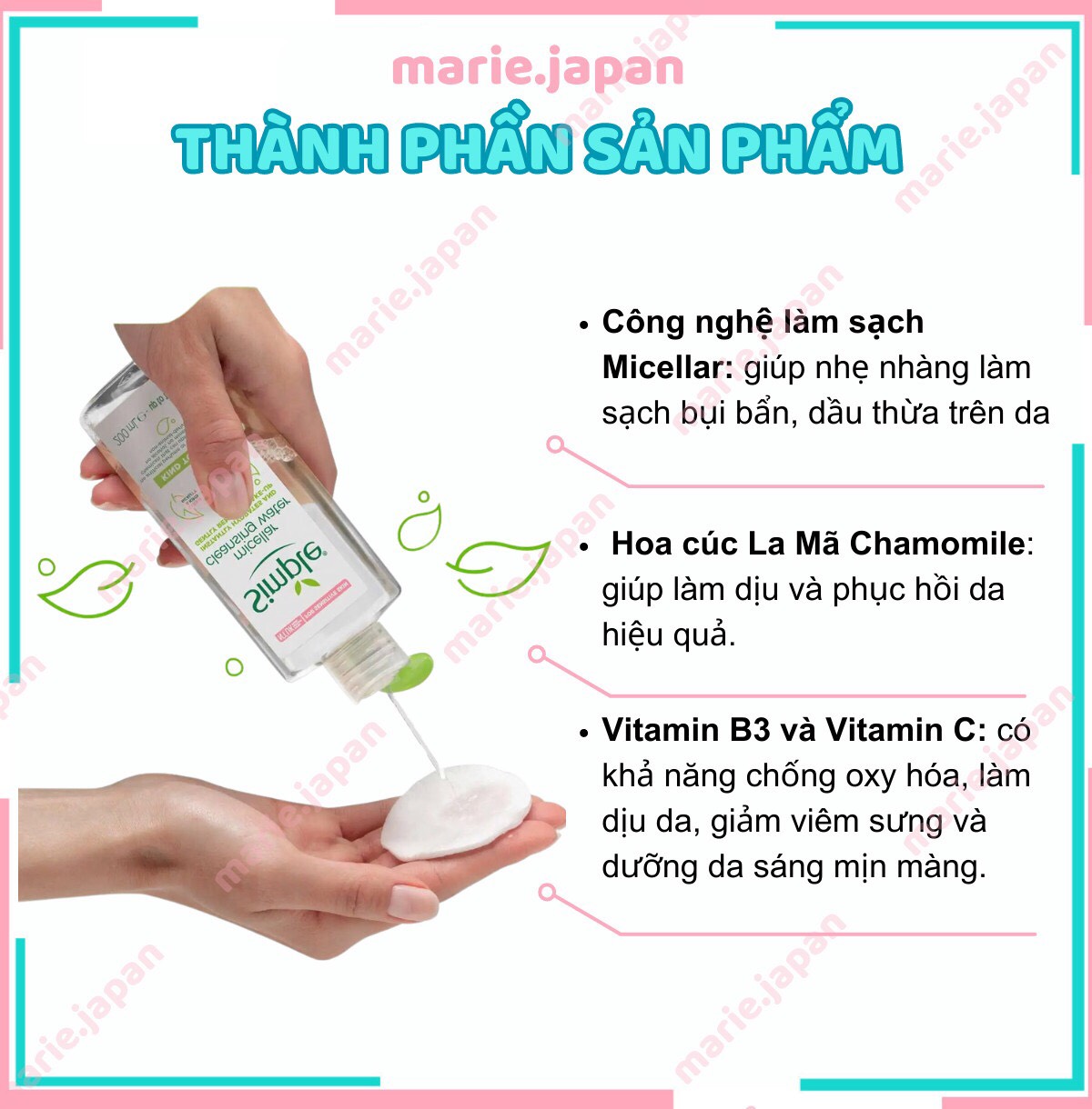Nước Tẩy Trang Simple Micellar Cleansing Water 200ml