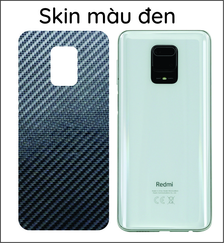 Miếng dán mặt lưng skin carbon Xiaomi Redmi 8/8A/ Note 8