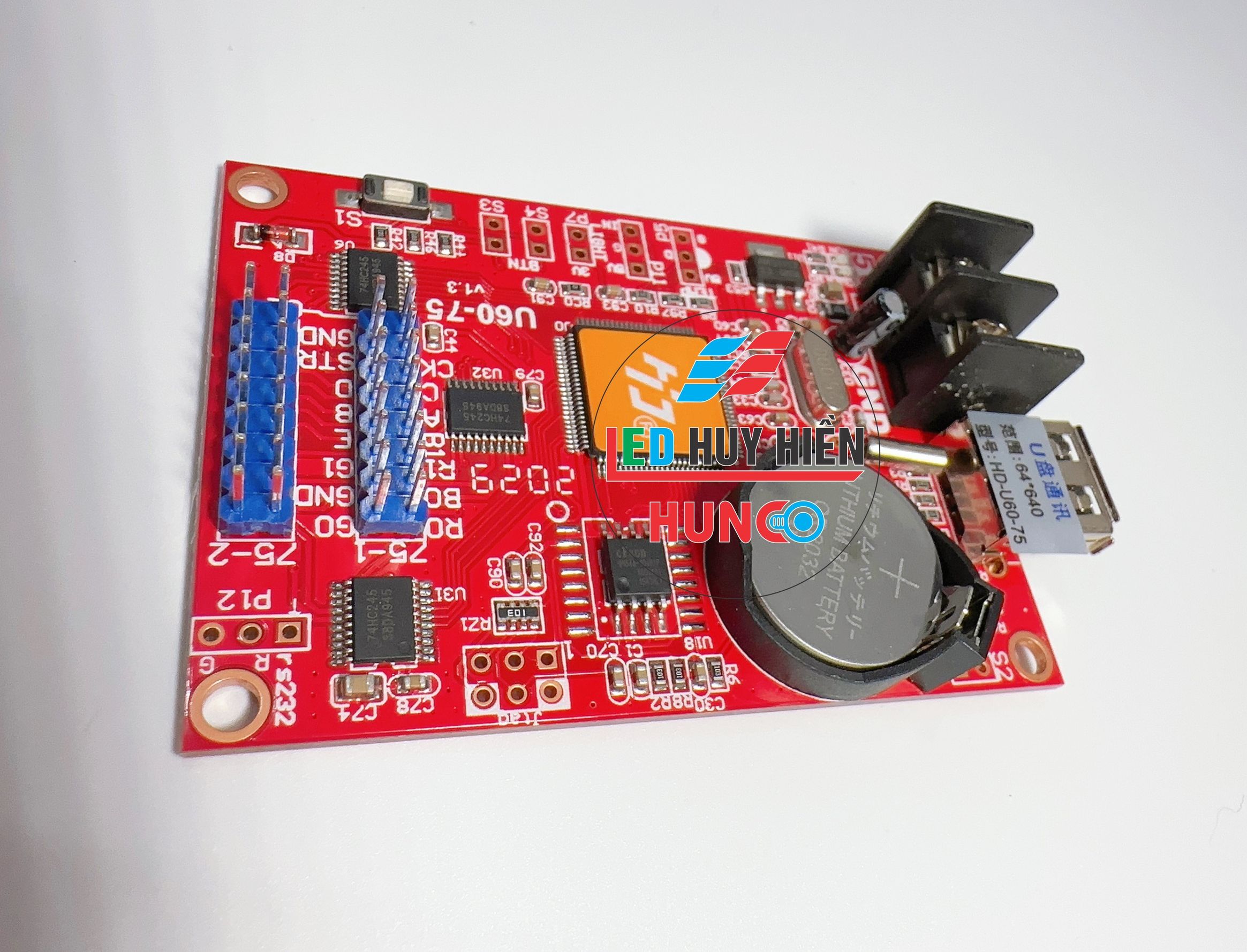 Card HD U60-75 (USB) hỗ trợ 2 tầng module led fullcolor