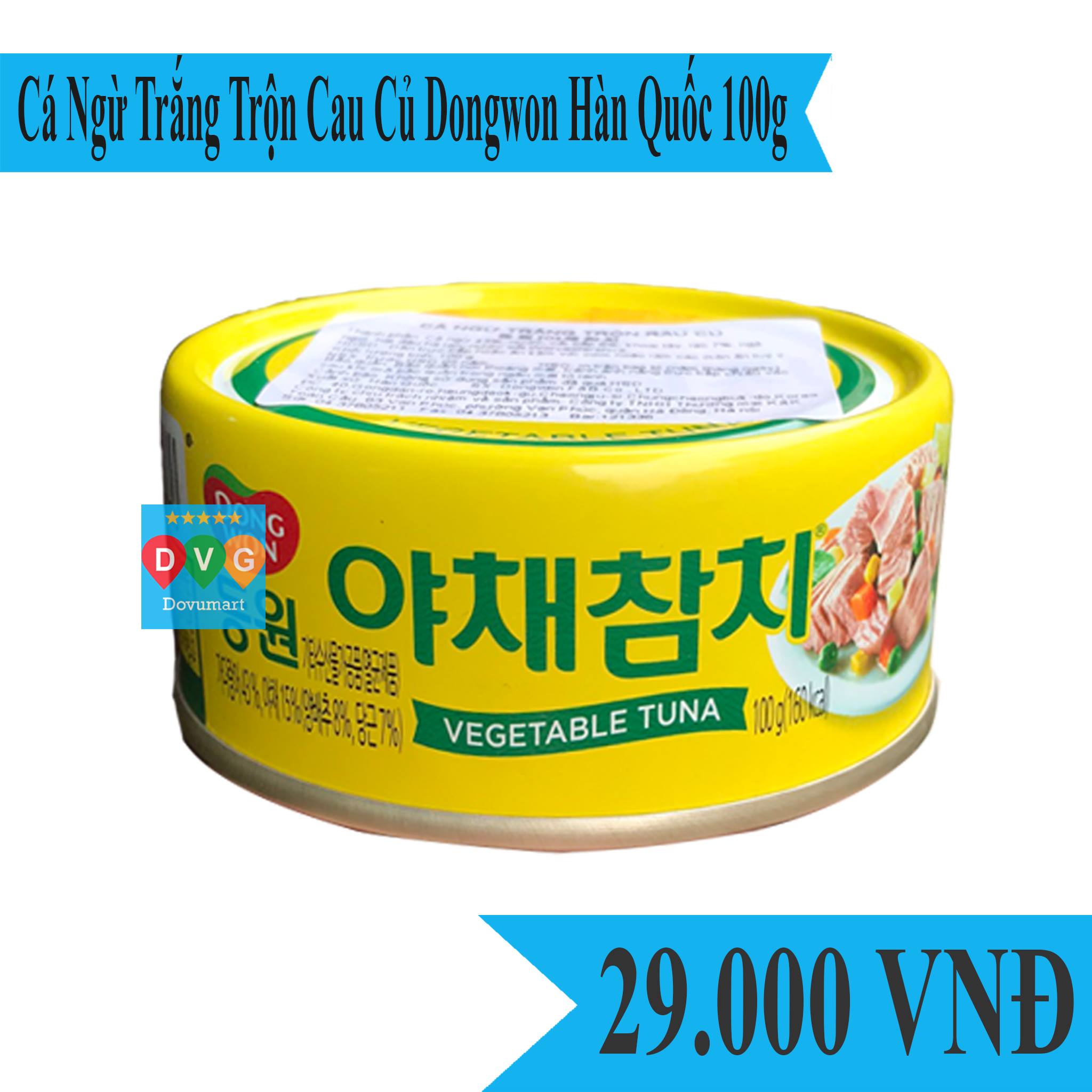 Cá ngừ trắng trộn rau củ DONGWON Hàn Quốc 100g