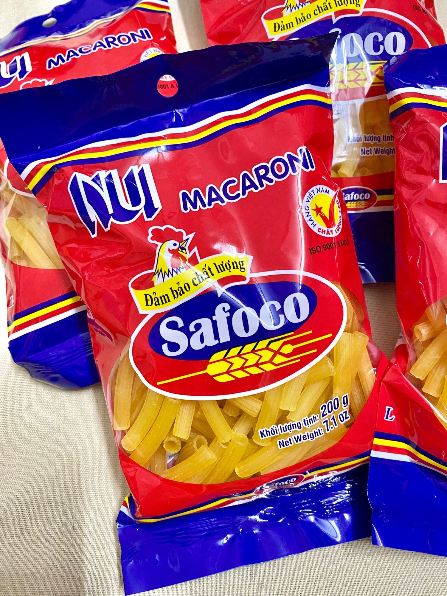 Nui ống dài Macaroni Safoco 400g