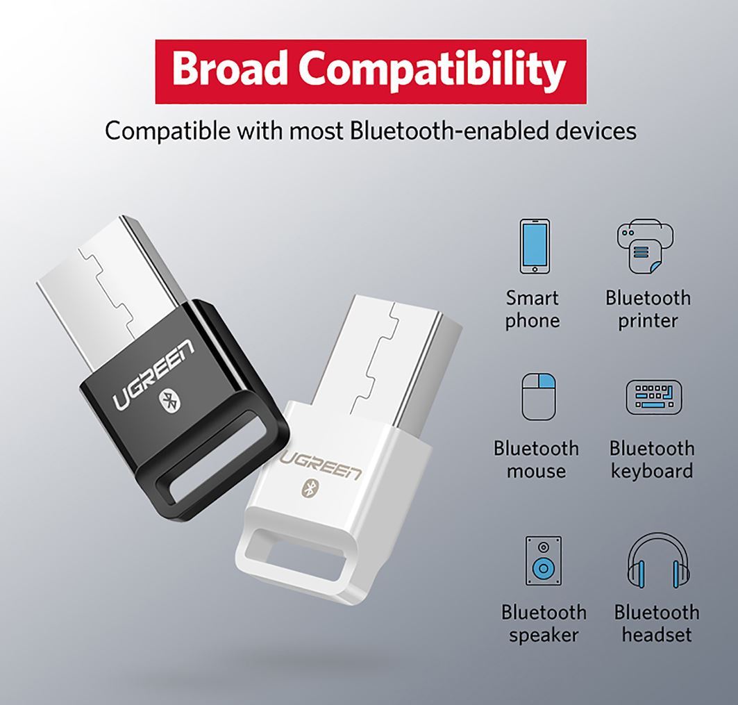 USB Bluetooth Ugreen 30524 màu đen