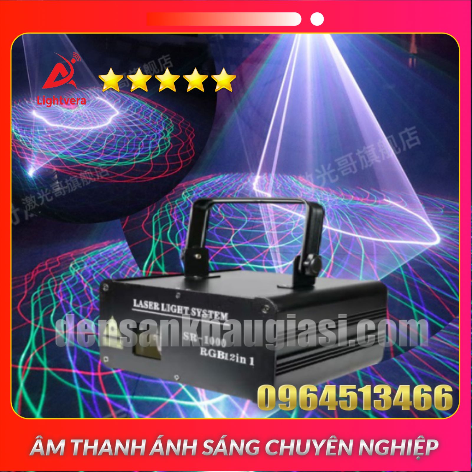 Đèn Bay Phòng Laser 3D 12in1