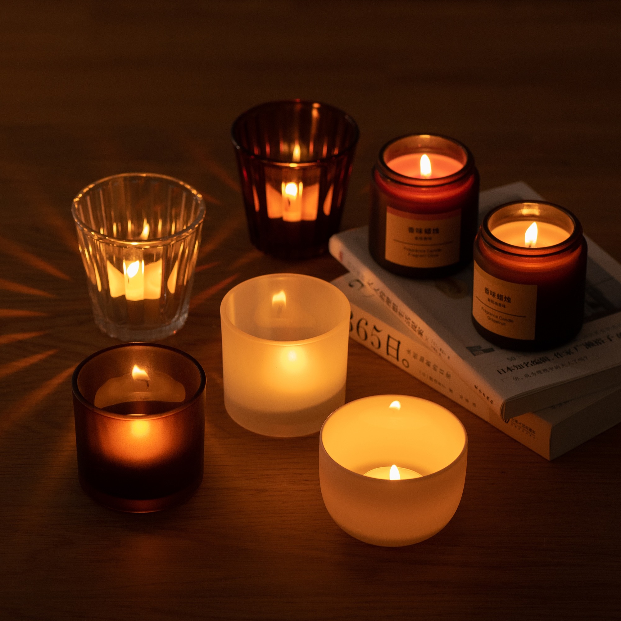 MUJI CỐC ĐỰNG NẾN THỦY TINH