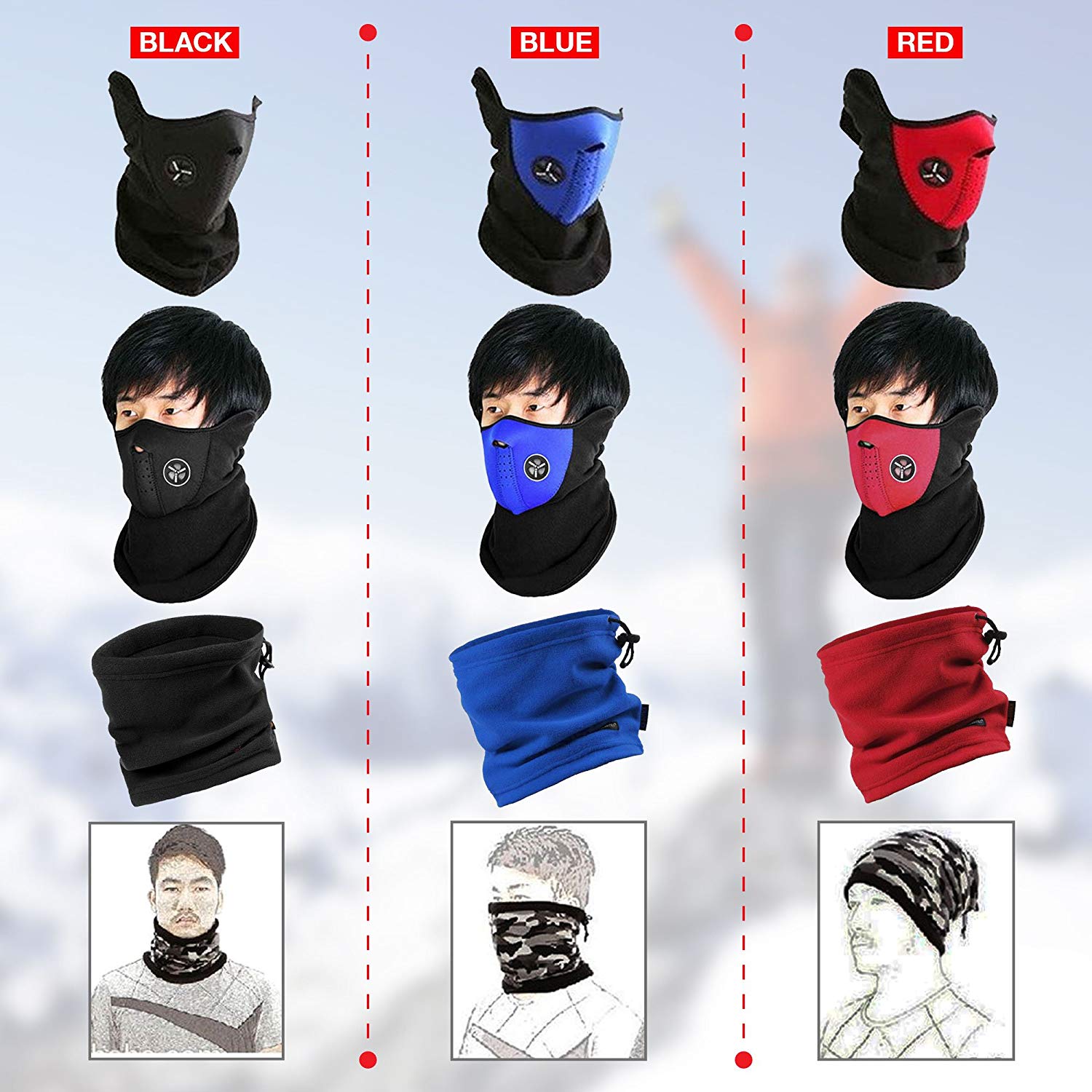 Khẩu trang Ninja đi phượt
