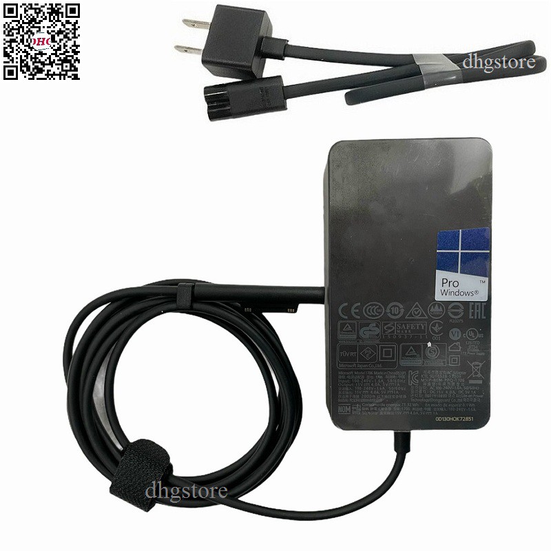 Sạc microsoft surface pro 4 5 6 7, surface pro, surface book. surface laptop 15v-4a 65w 1706