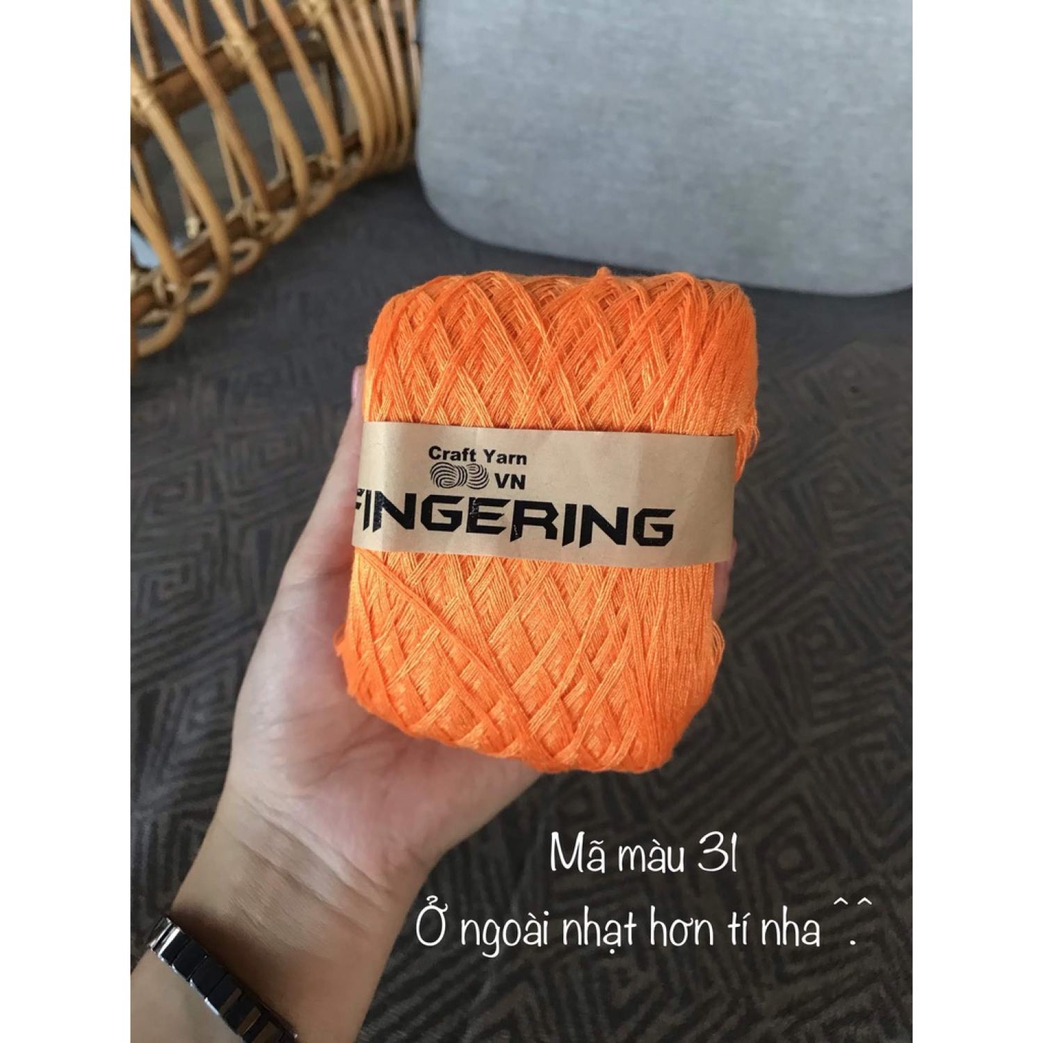 Sợi Fingering trơn