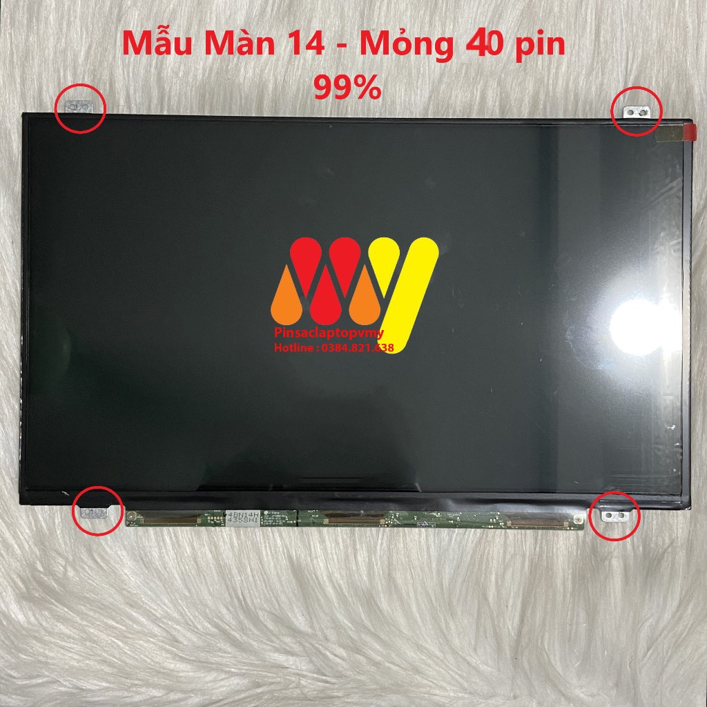 Màn hình laptop lenovo ideapad g400s u460s y470p. lcd 14" mỏng 40pin hd new 100%
