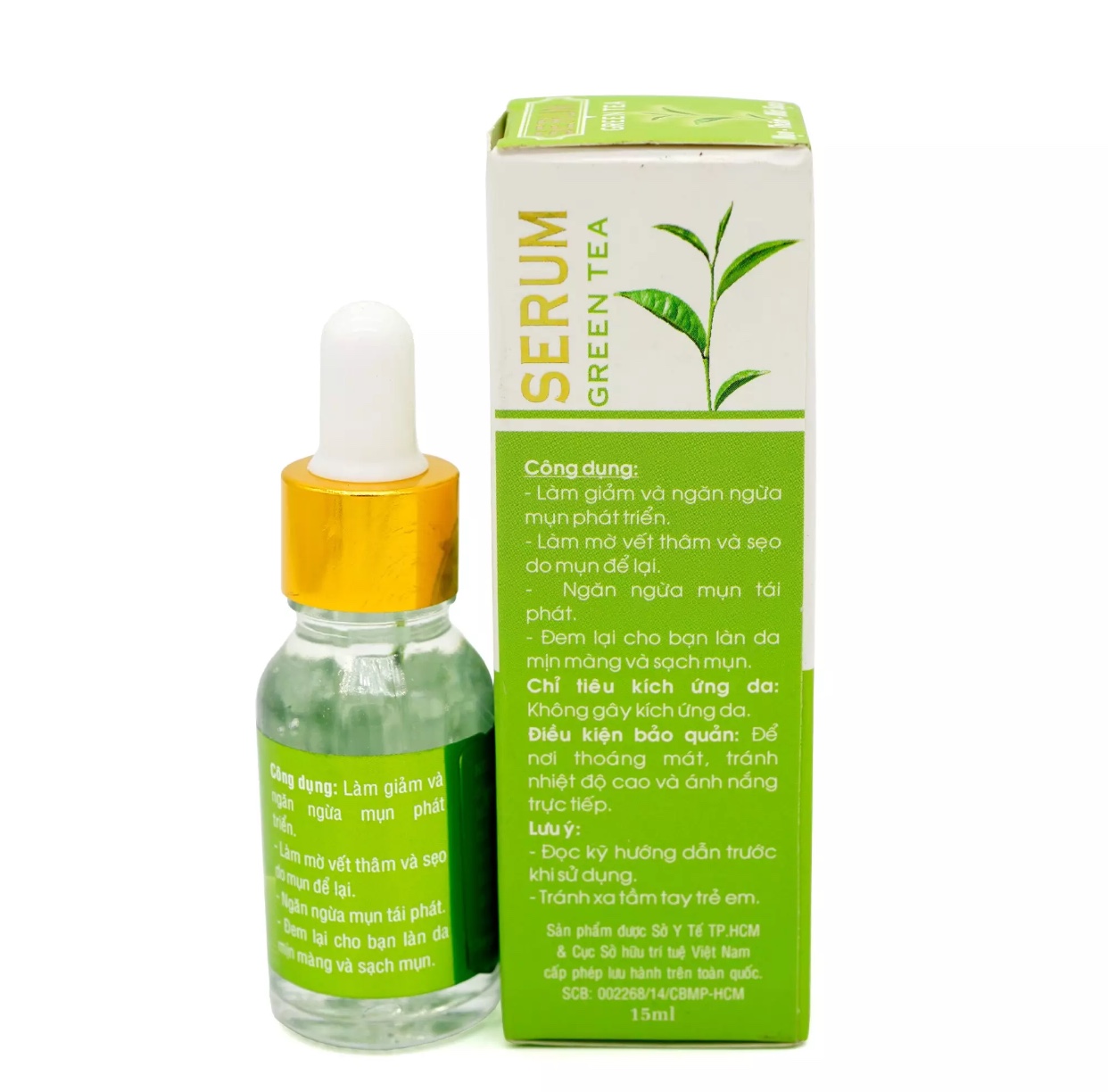 [HCM]Serum Trà Xanh Mụn Xóa Thâm Mờ Sẹo (15ml)