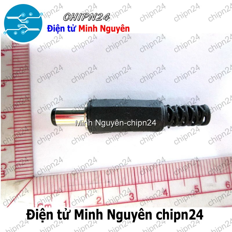 [3 cái] (F89.1) Jack DC hàn dây Chuôi Ngắn 5.5x2.1mm - HH004394