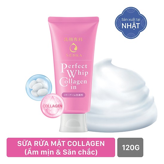 Sữa rửa mặt Collagen  Perfect Whip Collagen