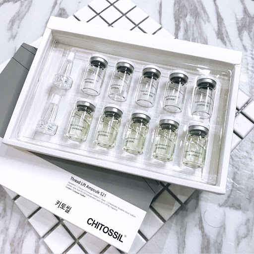 Set 2 ống chỉ tơ tằm căng da Chitossil Hàn Quốc