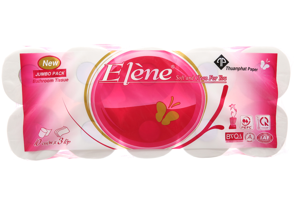 GIẤY VỆ SINH ELE'NE HỒNG 3 LỚP