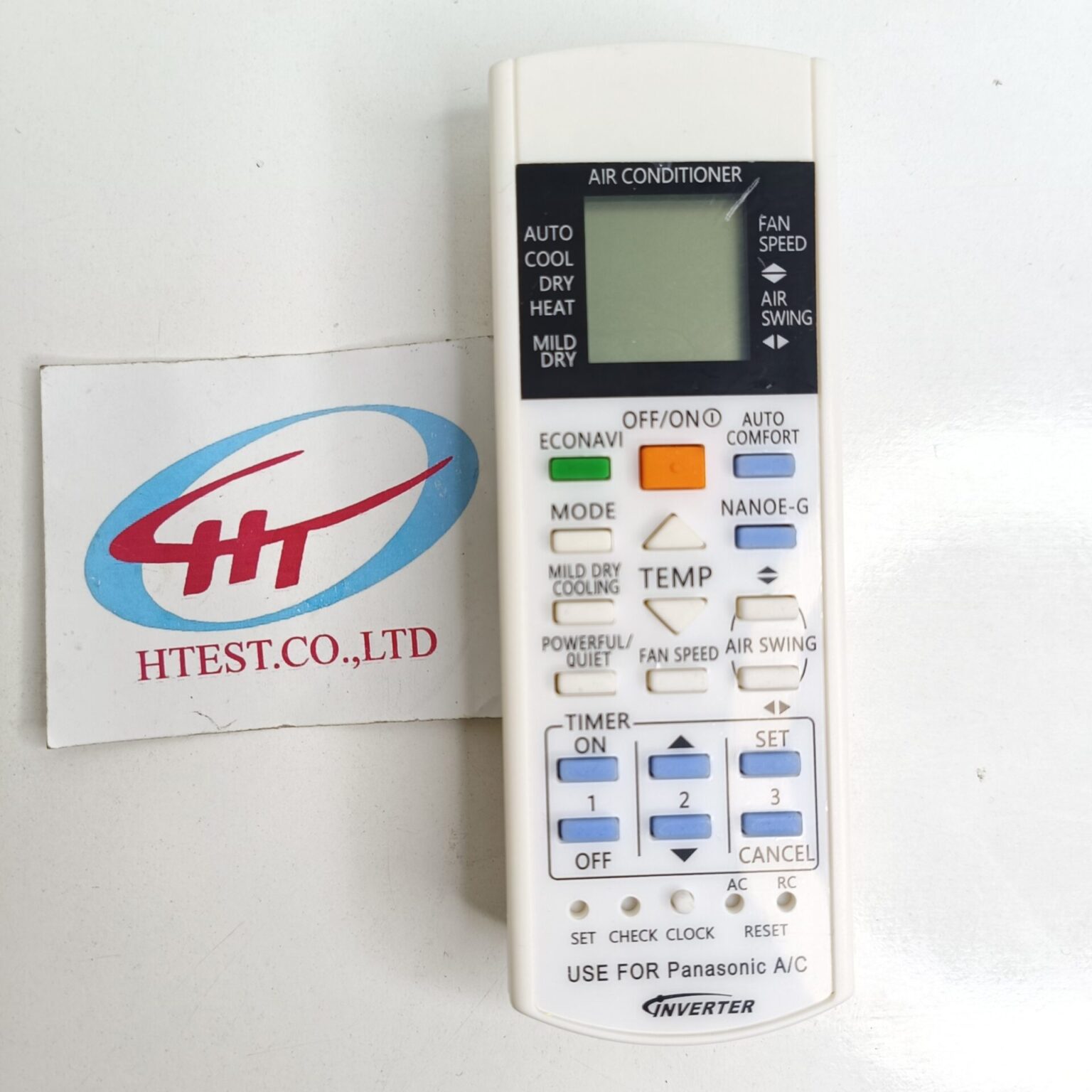 Remote Máy Lạnh Panasonic Inverter nút xanh cam- Tặng kèm pin