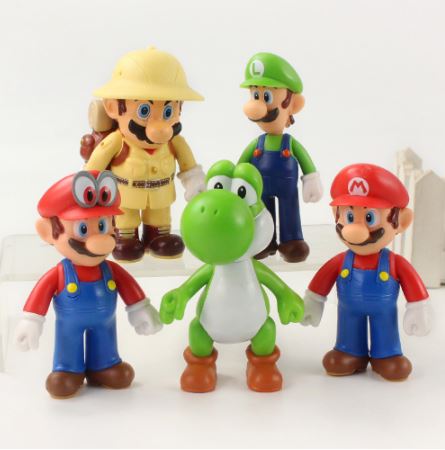 Mô hình nhân vật trong game Mario 8 cm