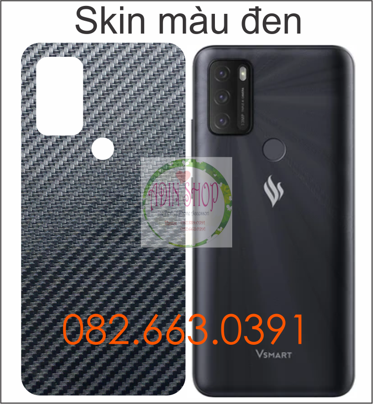 [HCM]Miếng dán mặt lưng skin carbon Vsmart Star 5