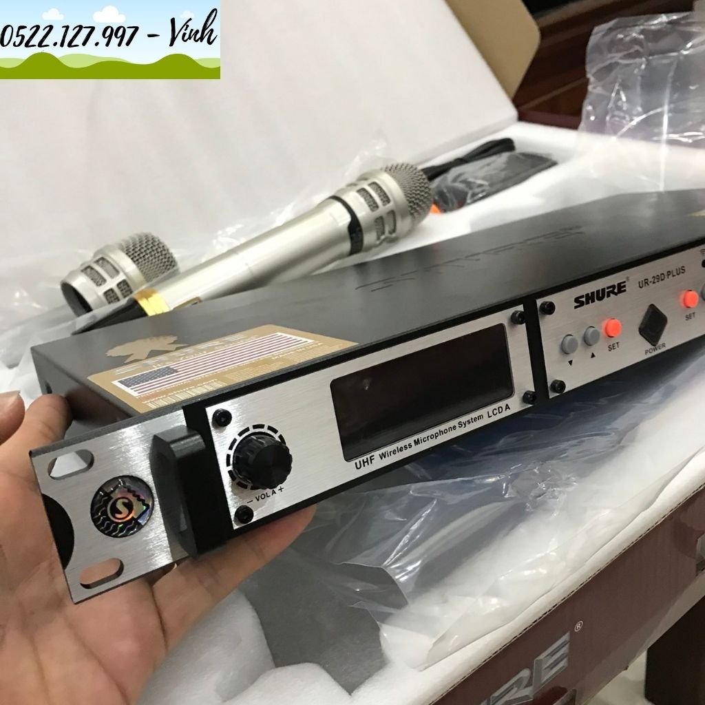 [HCM]Micro không dây SHURE UR29D PLUS ( Hàng nhập khẩu loại 1 ) - Gia Khang Shop