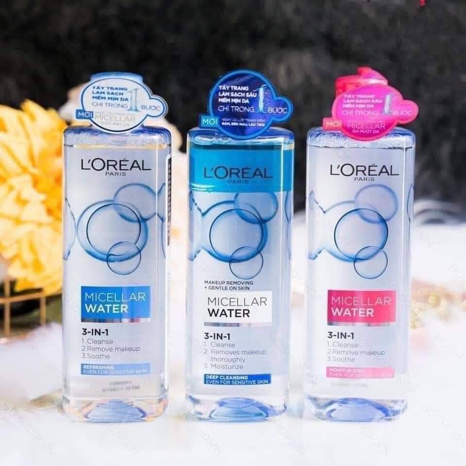 Nước tẩy trang Loreal - L'Oreal Paris 3-in-1 Micellar Water