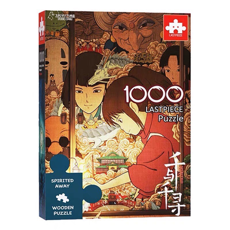 Tranh ghép hình Anime 1000 puzzle cao cấp - mảnh gỗ Ghibi Collection Spirited Away Mr. Miyazaki kích thước 75*50