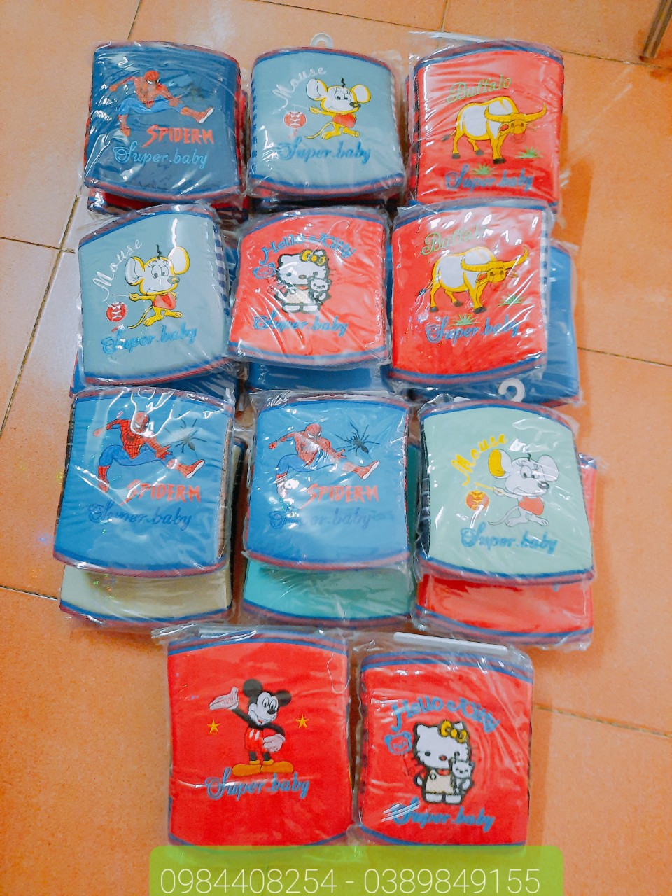 Đai ngồi xe máy cho bé ( loại thêu hình)