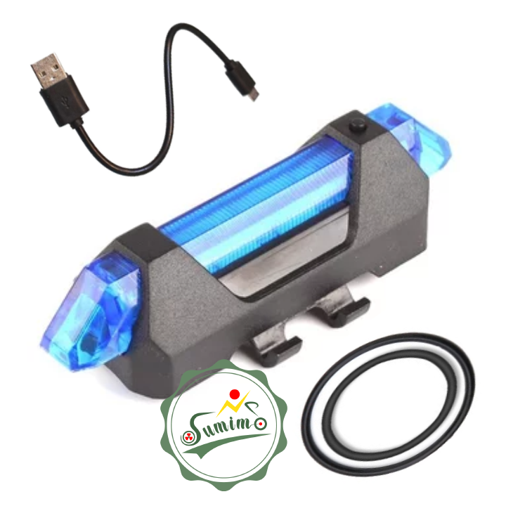 Đèn hậu xe đạp LED sạc USB full box