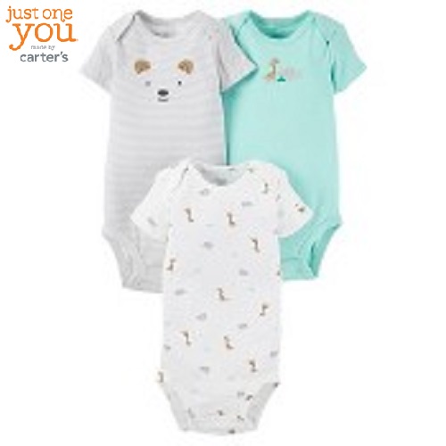 Áo liền quần bé trai just one you 12 tháng - 3 cái - hàng mỹ
