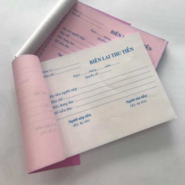 ✉✗℗ Biên lai thu tiền 2 liên