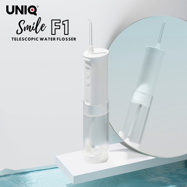 [HCM]Máy tăm nước cầm tay mini UNIQ Smile F1 tăm nước du lịch động cơ Mabuchi Nhật Bản công nghệ Gravity Ball độc quyền - OS Store