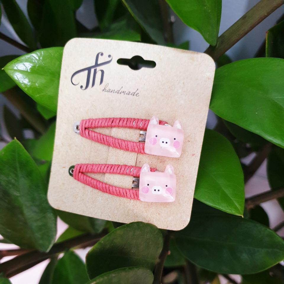 KẸP MÁI QUẤN VẢI HÌNH THÚ - SET 02 KẸP