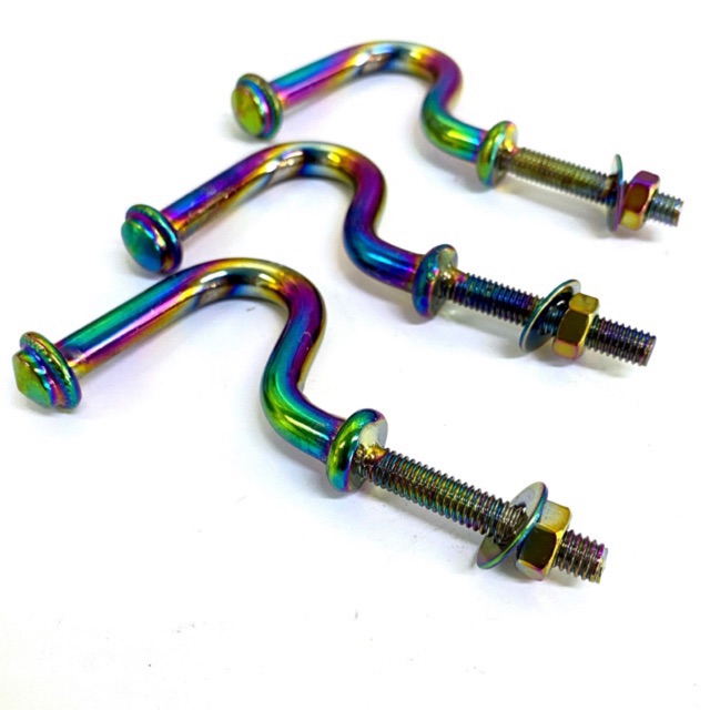 Móc treo đồ xe máy titan hình móc câu