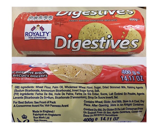 Bánh Quy Digestive Royalty Healthy - 400g