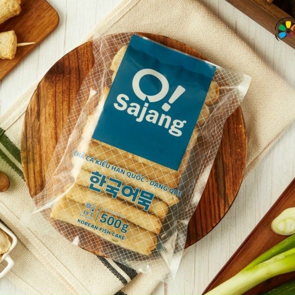 CHẢ CÁ HÀN QUỐC DẠNG QUE 500G (CHỈ GIAO HỎA TỐC TRONG VÒNG 2H, CHỈ SHIP HCM)